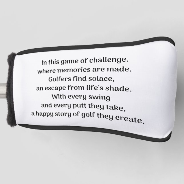 Golfer Golf Headcover (Vorderseite)