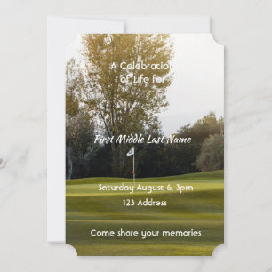 Golfer Golfplatz Golf spielen Einladung