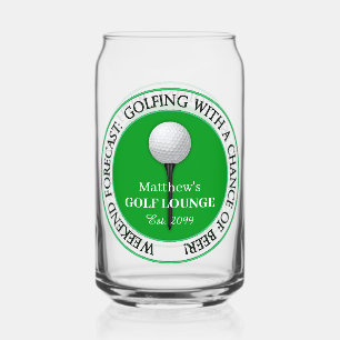 Golfer Golfspielen Golfer Ball T-Shirt Beer Can Gl Dosenglas