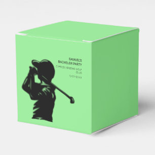 Golfer-Golftrip Bachelor Party minimal Geschenkschachtel