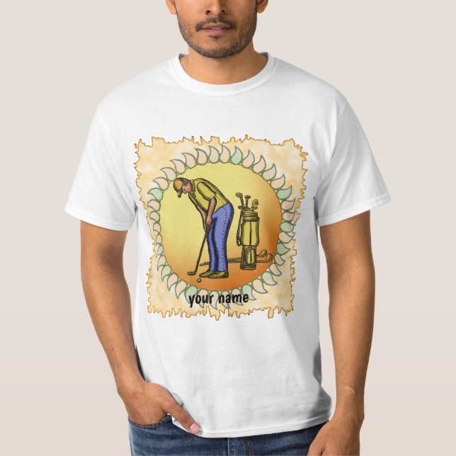 Golfer-Grandpa-Golf T-Shirt (Vorderseite)
