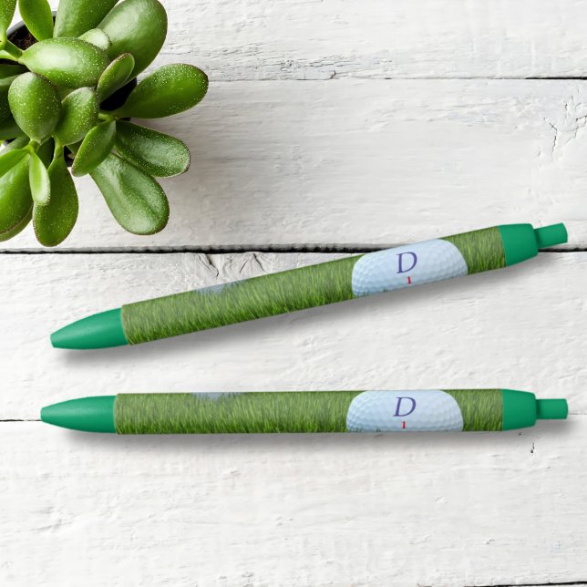 Golfer-Green-Pen Kugelschreiber (Just add your initial to these green pens. Perfect gift for a golfer)