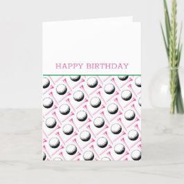 Golfer Happy Birthday hinzufügen Eigene Nachricht Feiertagskarte
