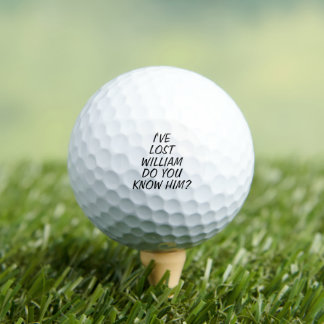 Golfer Humor Gift - Funny Lost Ball Custom Name