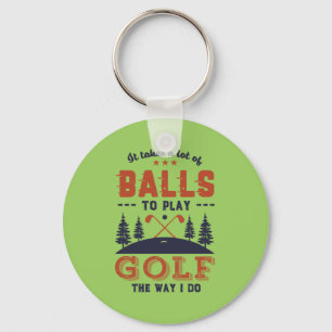 Golfer im Südtessin Golfer Golf spielen Schlüsselanhänger