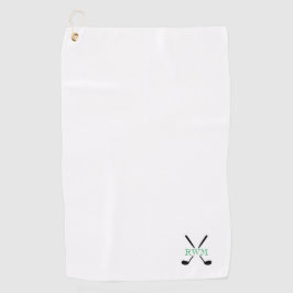 Golfer INITIALS Clubs Golfspiel Zeitloses Golfspie Golfhandtuch
