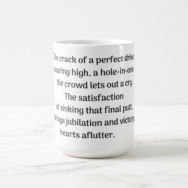 Golfer Kaffeetasse (Mittel)