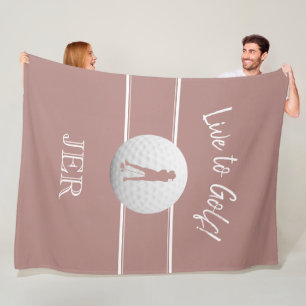 Golfer Ladys Sports Trendrosa Dusty Rose Custom Fleecedecke