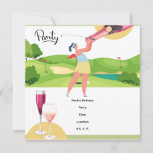 Golfer Let's Par T-Shirt für Party