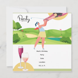 Golfer Let's Par T-Shirt für Party Save The Date