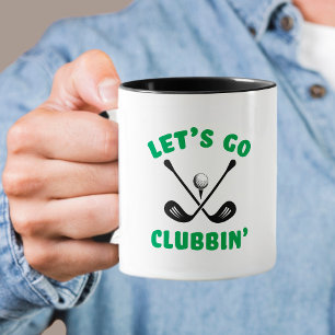 Golfer Lustiger Golfschläger Modern Sport Schwarz  Tasse