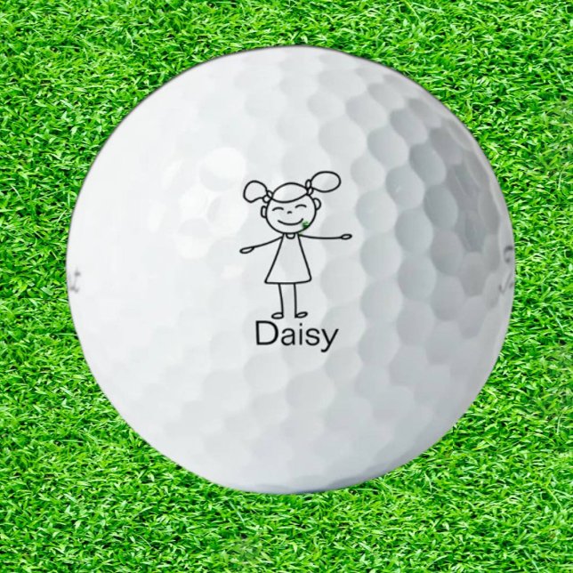 Golfer-Mamas am Muttertag Golfball (Tee off with a doodle of joy!)