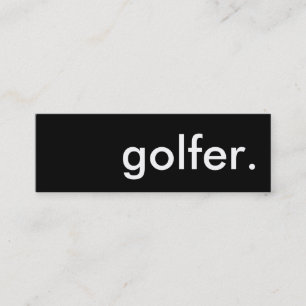 Golfer. Mini Visitenkarte