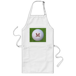 Golfer Monogram Golfer Grüntöne GRILLEN Turf Lange Schürze