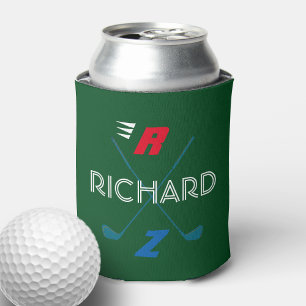 Golfer-Monogramm Dosenkühler