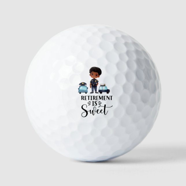 Golfer-Offizier Golfer-Rente Golfball (Vorderseite)