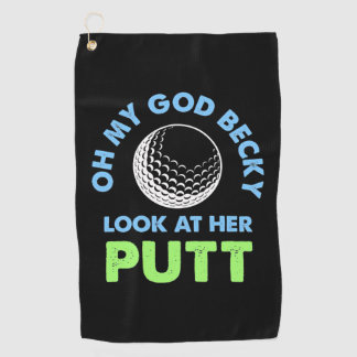 Golfer Oh mein Gott Golfhandtuch
