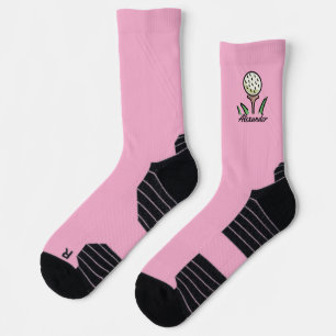 Golfer Oversified Golf Balls Gold T-Shirts Persona Socken
