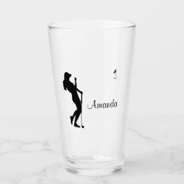 Golfer Personal Glas
