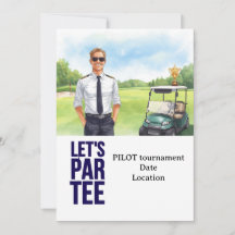 GOLFER Pilot Aviation Industry Golfer 
