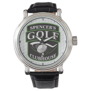 Golfer Pro Golf Player Club Clubhaus Personalisier Armbanduhr