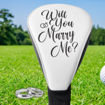 Golfer Proposal Gift - “Will You Marry Me?” 