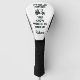 Golfer Retired Retiree Retirement Retiring Player  Golf Headcover