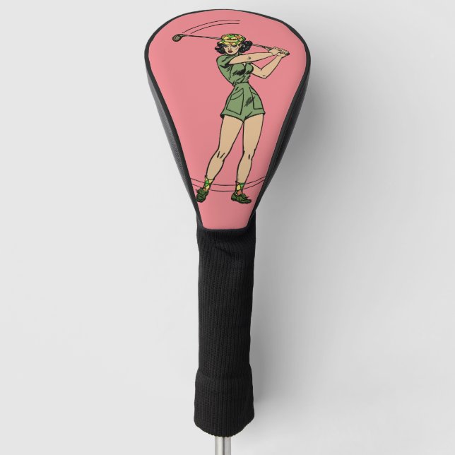 Golfer-Retro Golf Headcover (Vorderseite)