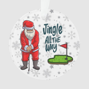 Golfer Santa Claus golfeur pendant les fêtes de No