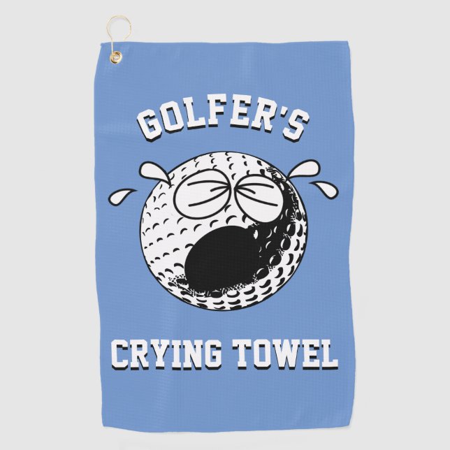 Golfer Schüttelhandtuch personalisieren Golfhandtuch (Vorderseite)