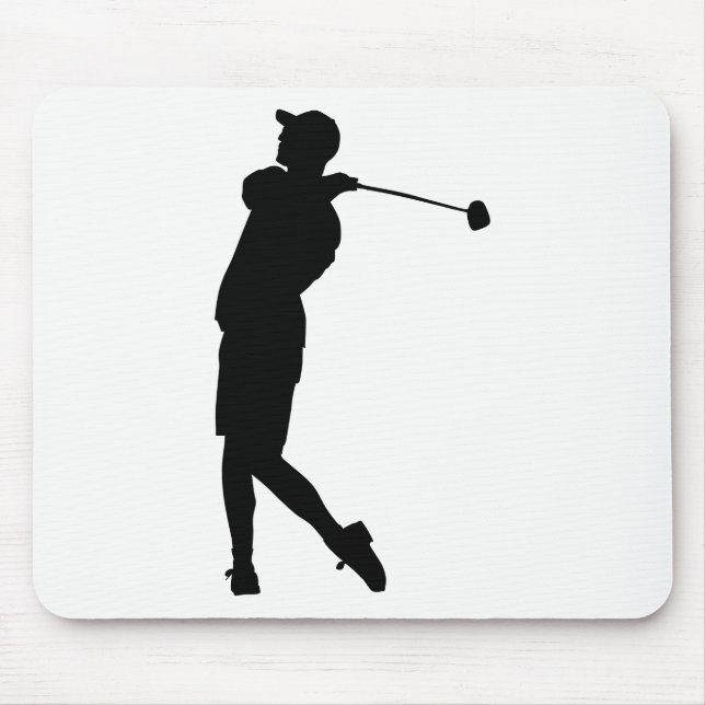 Golfer-Silhouette Mousepad (Vorne)