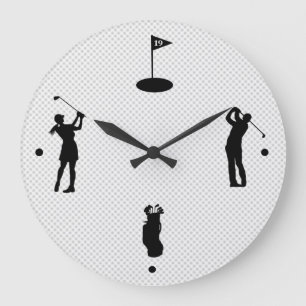 Golfer Silhouetten Uhr