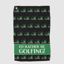 Golfer Sport Black Green ist eine der schönsten Go Golfhandtuch