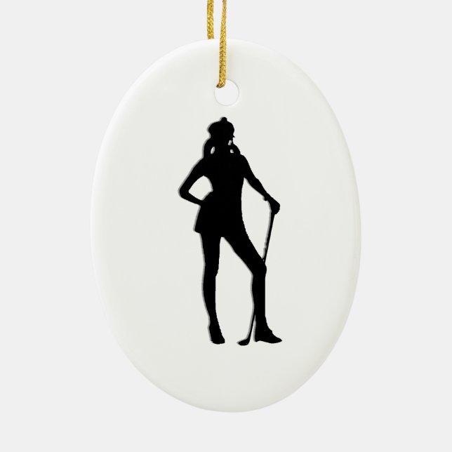 Golfer Sport Keramikornament (Hinten)