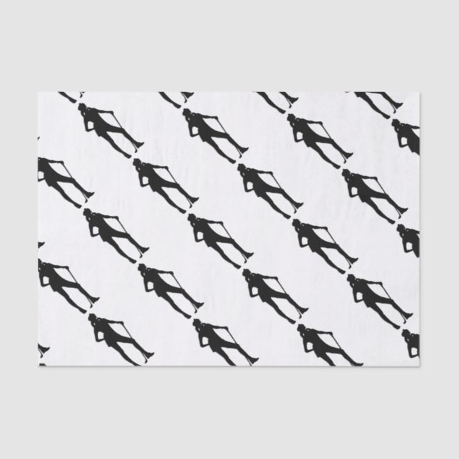 Golfer Sport Seidenpapier (Vorderseite)