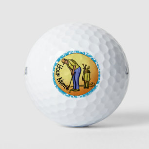 Golfer Sun Man Golfball