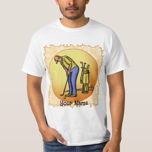 Golfer Sun Man T-Shirt (Vorderseite)
