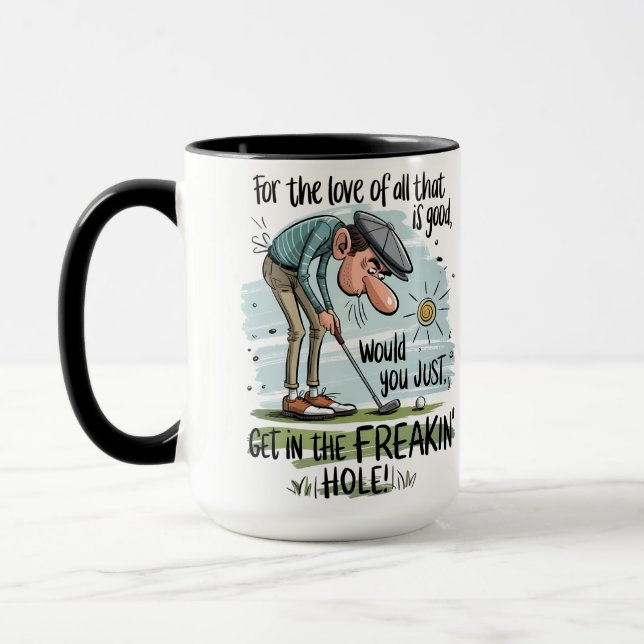 Golfer-Tasse in der Hole Vater Tasse (Links)