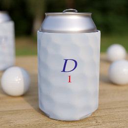 Golfer Vater Dimple Monogram Golf Ball Dosenkühler