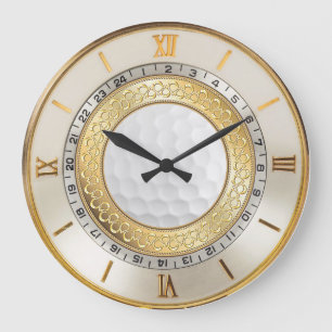 Golfer-Wall-Uhr im Stil der 1950er Jahre Große Wanduhr