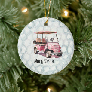 Golfer-Weihnachtsgeschenke zum Thema Golf Keramik Ornament