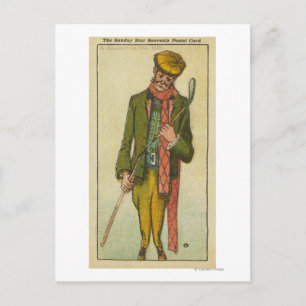 Golfer Wer einen Desaster auf den Links hatte Postkarte