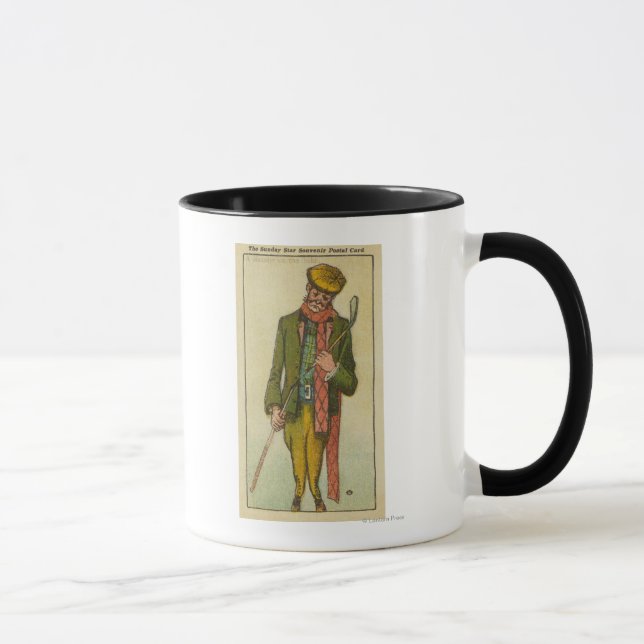 Golfer Wer einen Desaster auf den Links hatte Tasse (Rechts)