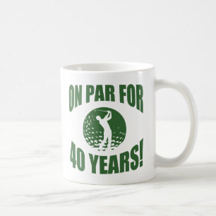 Golfers 40. Geburtstag Kaffeetasse