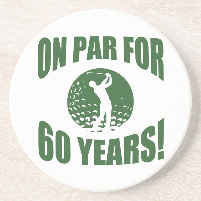 Golfers 60. Geburtstag Untersetzer (Vorne)
