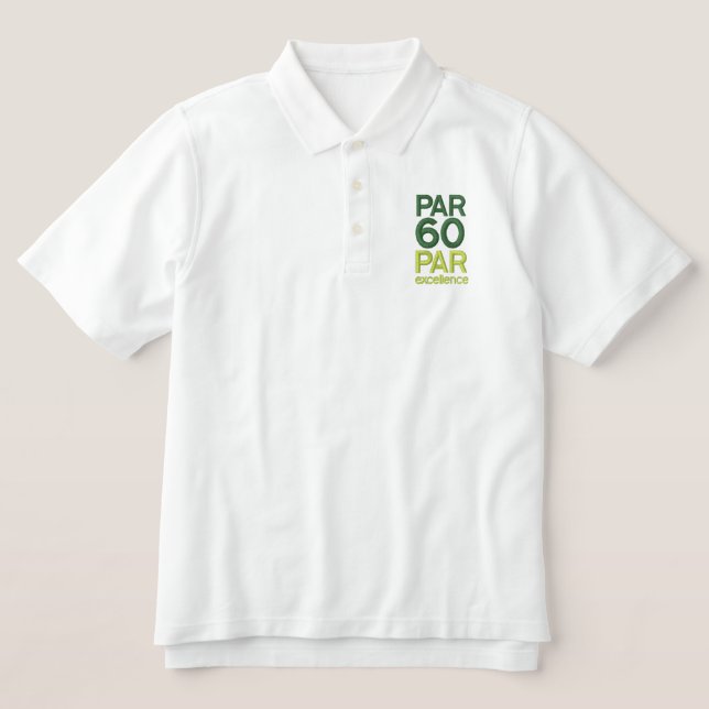 Golfers 60. Geburtstagsparty Par 60 Shirts (Design Vorderseite)