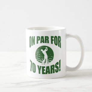 Golfers 70. Geburtstag Kaffeetasse