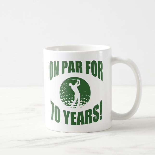 Golfers 70. Geburtstag Kaffeetasse (Rechts)