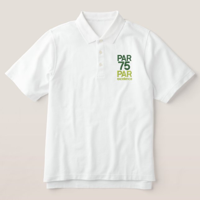Golfers 75. Geburtstagsparty Shirts (Design Vorderseite)