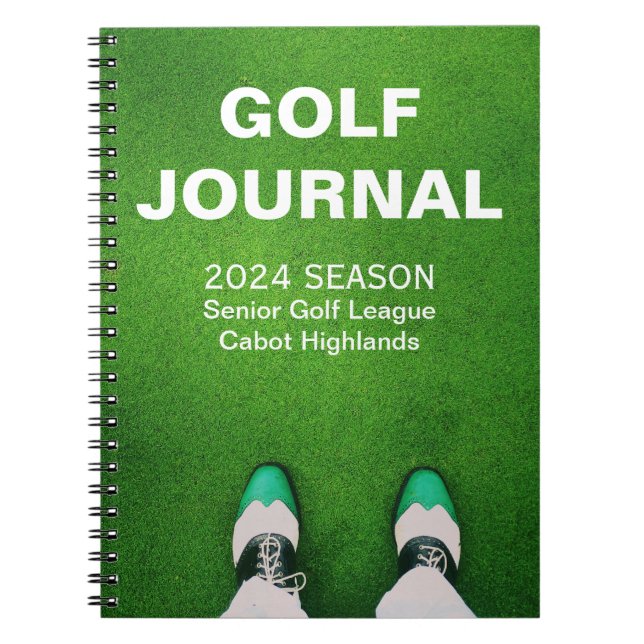 Golfer's Customisé Personal Golf Journal (Devant)